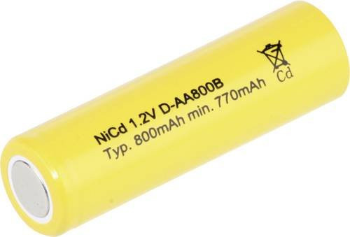 Mexcel Spezial-Akku Mignon AA NiCd 1.2V 800 mAh in Gelb - Bild 1