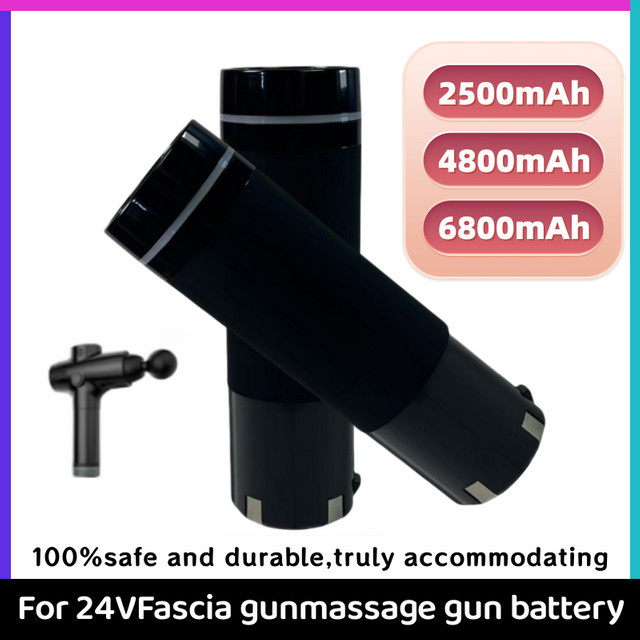 Lerp Ersatzakku für Massagepistolen und Faszienpistolen, 24V, 2500mAh, Schwarz - Bild 1