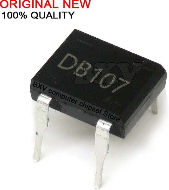20 Stück BXV DB107 DIP 1207 DIP4 Brückengleichrichter 1000 V 1A in Schwarz - Bild 1