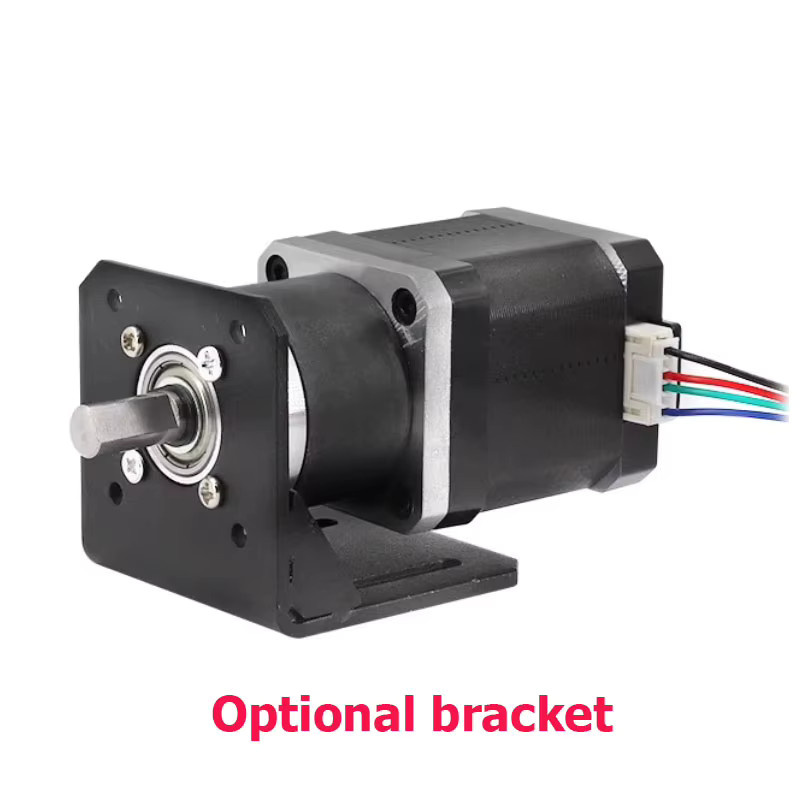 Nema17 Planetengetriebe-Schrittmotor mit hohem Drehmoment und integriertem Untersetzungsgetriebe in Schwarz, passend für TB6600-Antriebe - Bild 2