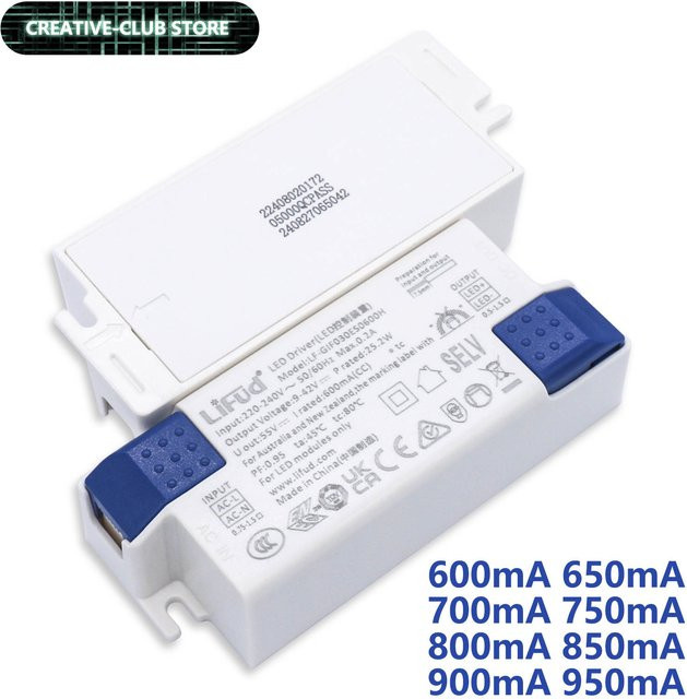 Lifud LED-Treiber LF-GIF030ES0 in Weiß, 25,2 W bis 39,9 W, 600 mA-950 mA, DC 9–42 V Beleuchtungstransformator - Bild 1