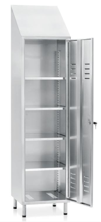 BIGBOXX Materialschrank aus Edelstahl in Silber - Bild 1