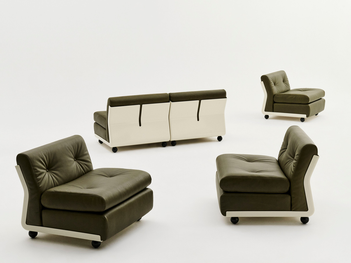 HAY Amanta 1 Sitzer in Grün mit Shell-Design aus Biomasse-Hochleistungsschaum - Bild 4