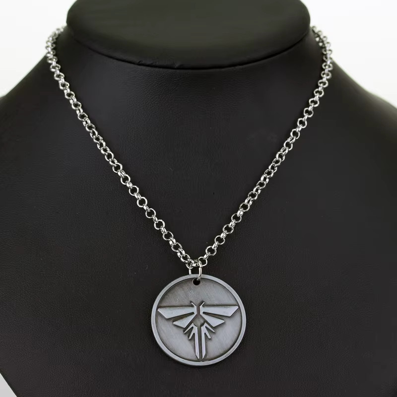 TAKARA TOMY Anhänger-Halskette, Metall, Silber, Vintage, Unisex - Bild 2