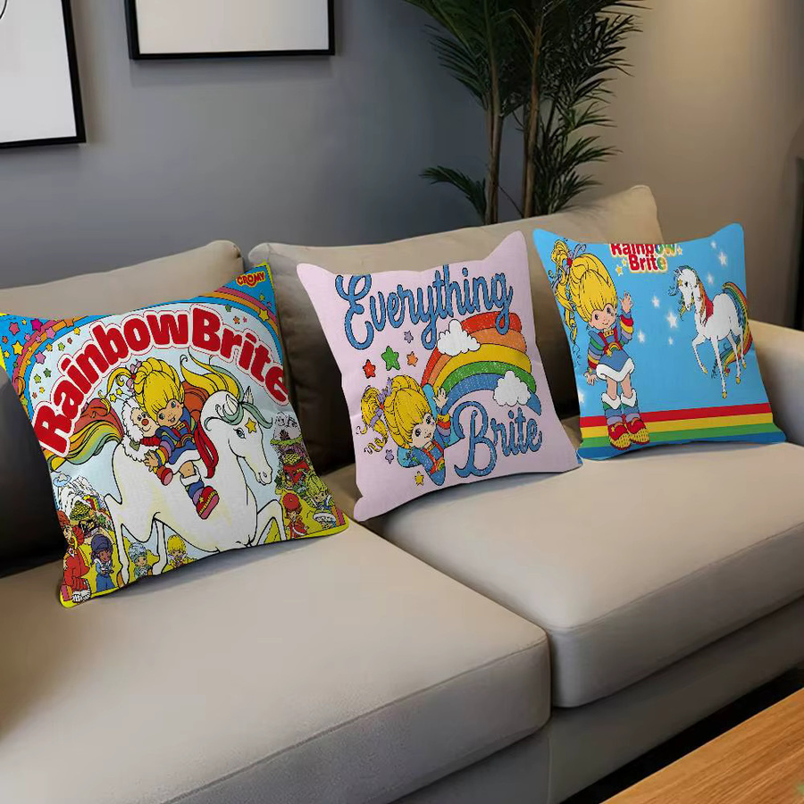 Personalisierbares Dekokissen Rainbow Brite Red Butler TV von Potdemiel, Mehrfarbig, B/H: 45 x 45 cm - Bild 2