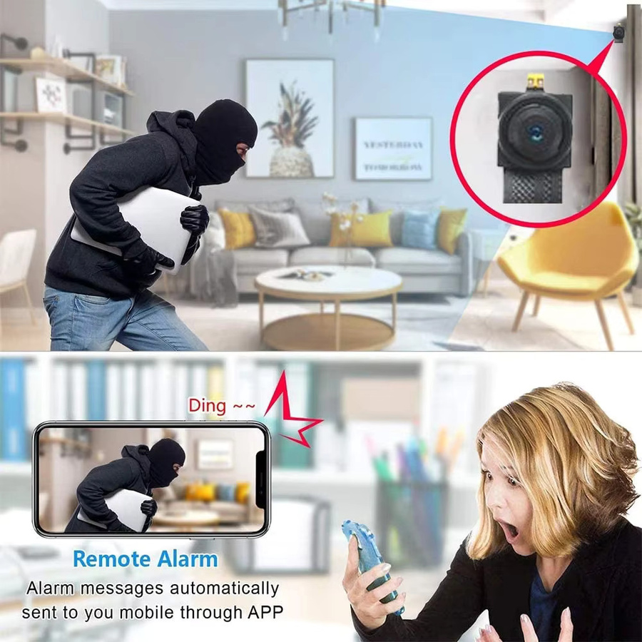 CUGUU HD WiFi Mini DIY Camcorder Modul mit 1080P Video Recorder und App-Steuerung in Schwarz - Bild 4