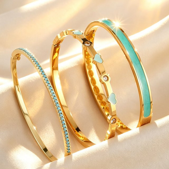 Yupsk Armband-Set Edelstahl, Gold, Damen - Bild 1