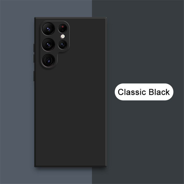 Silikon-Schutzhülle für Samsung Galaxy S26 S25 S24 S23 S22 S21 S20 FE und S25 Plus mit mattem Finish und 25-Kanten-Design in Schwarz oder Grün - Bild 1