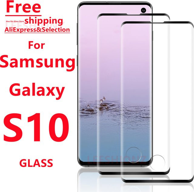 Displayschutzfolie aus gehärtetem Glas für Samsung Galaxy S10 und die Samsung S10-Serie, transparent, 1/4 Stück - Bild 1