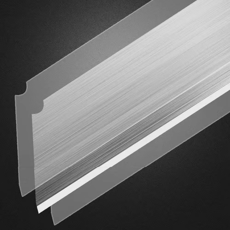 Tegcame Allzweckmesser Silber mit Edelstahlklinge, einziehbares Snap-off Taschenmesser, B/H/T: 12,5 x 25 x 2,0 cm - Bild 3