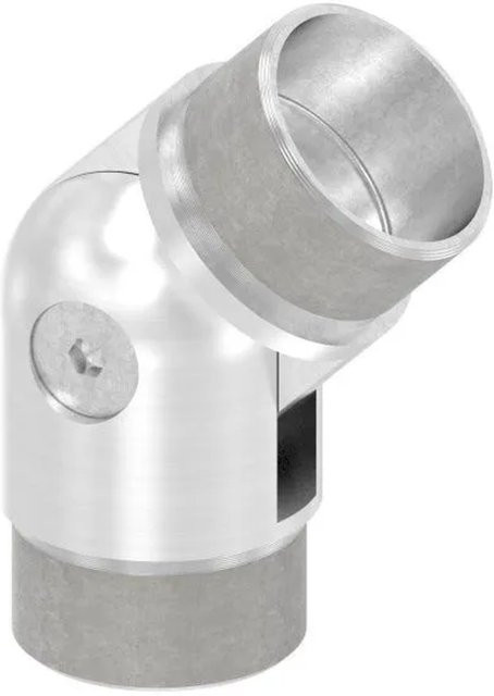 FeNau Gelenkstück aus V2A Edelstahl in Silber zum Stecken für Rohr 42,4 x 2,0 mm - Bild 1