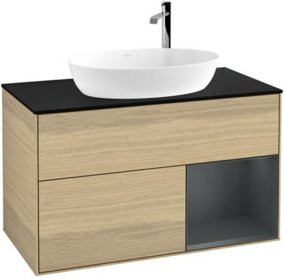 V&B Waschtischunterschrank Finion 100 in Lackausführung, Breite: 100 cm, Tiefe: 50,1 cm, Höhe: 50,1 cm - Bild 1