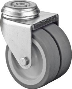 BS Apparatedoppelrolle B101.A80.075 aus Kunststoff in Grau - Bild 1
