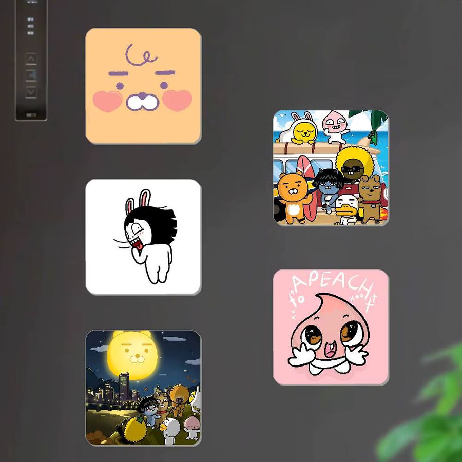 K-Kakao F-Friends quadratischer Kühlschrankmagnet-Aufkleber zur Personalisierung - Bild 2