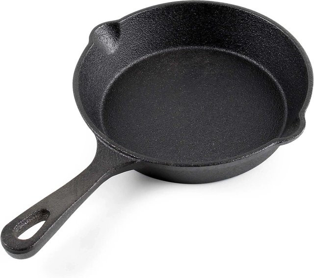 Wiltec Feuerpfanne aus Gusseisen in Schwarz, Durchmesser: 16 cm - Bild 1