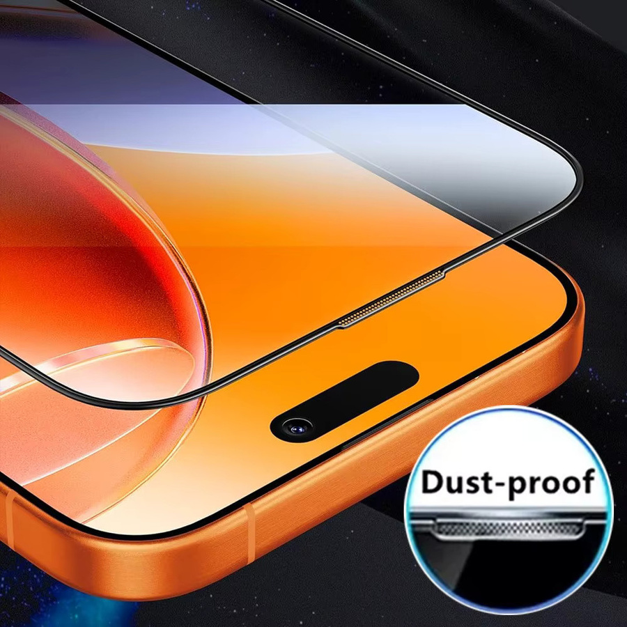 4 Stück DIXSG Full Cover Displayschutzfolie aus gehärtetem Glas für iPhone 17 16 15 14 13 12 11 Pro Max Plus XR XS in Transparent - Bild 3