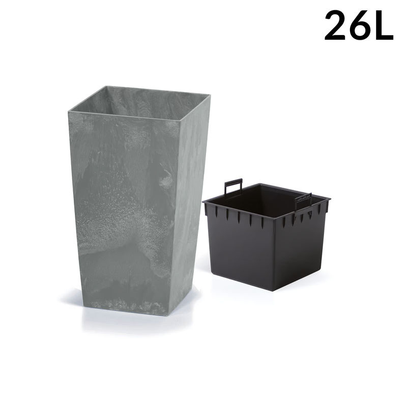 Deuba Blumentopf in Betonoptik Grau mit 26,5 l Fassungsvermögen - Bild 2