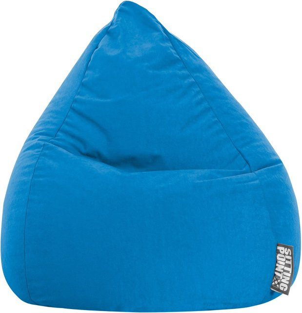 Sitting Point Sitzsack Easy L Blau mit abnehmbarem Bezug und Microfaser-Material - Bild 1