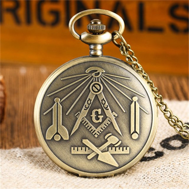wecin Taschenuhr, Bronze, Digitaluhr, Quarz, Unisex - Bild 1