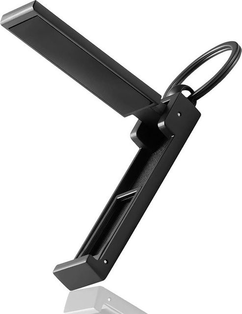 AUAU Multifunktionaler Taschenaufhänger aus Metall in Schwarz als Tischhaken, Smartphone-Ständer und Schlüsselhalter - Bild 1