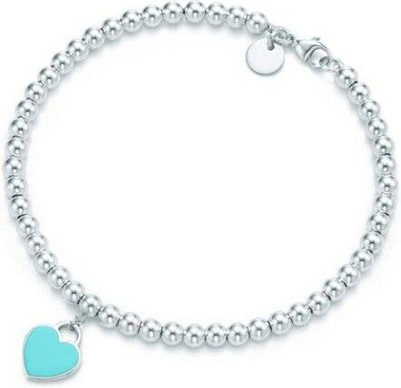 Allbestart Armband 925 Silber, Mini Herz Charm, Perlen, Damen, 16cm - Bild 1