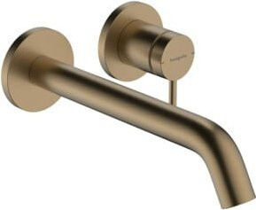 Hansgrohe Einhebel-Waschtischarmatur Tecturis S UP Wandmontage in Brushed Bronze mit Auslauf 22,5 cm - Bild 1