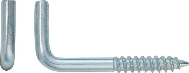 LUX-TOOLS Vitragenhaken aus Metall in Silber, 20 Stück, Durchmesser: 0,28 cm, Länge: 3 cm - Bild 1