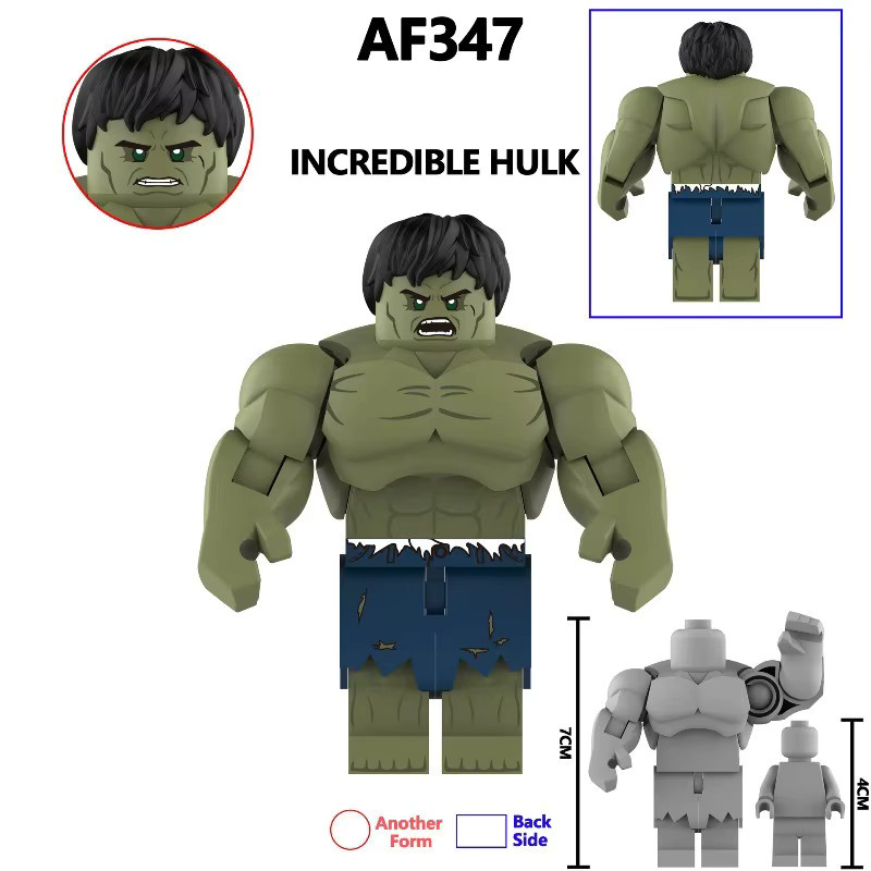 Marvel Hulk Actionfigur-Modell, Bausteine, Tiere - Bild 2