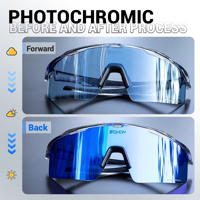 SCVCN Sportsonnenbrille Photochrome, Unisex, Kunststoff - Bild 3