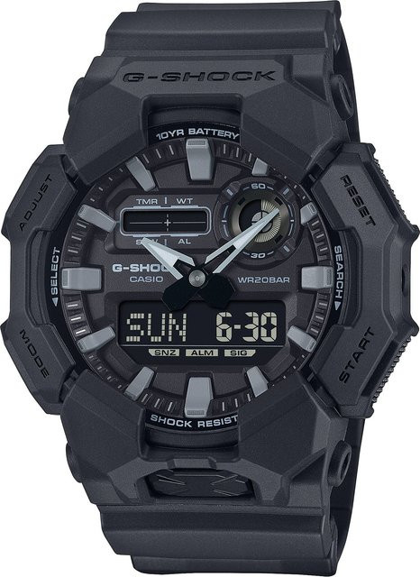Casio G-Shock Classic Armbanduhr, Analog-Digital, Quarz, Schwarz, 52 mm, Herren - Bild 1
