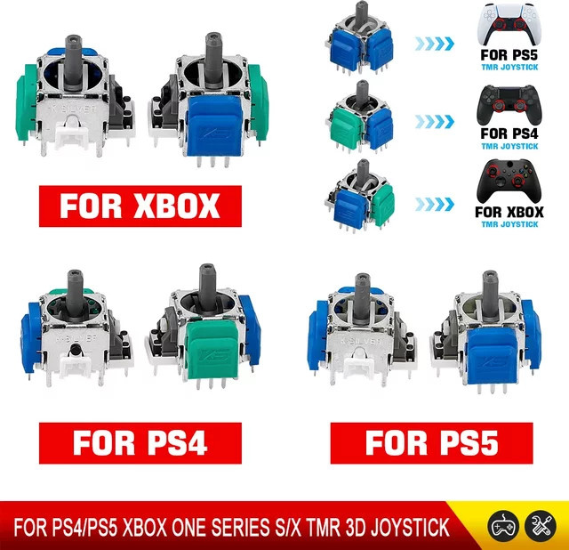 Hayoumon TMR Elektromagnetischer Joystick für PS5 PS4 und Xbox Series Controller zur Reparatur mit Anti-Drift 3D Analog ThumbStick - Bild 1