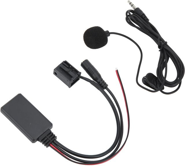 Koogeelife Kabelloser Bluetooth-Adapter für Auto Aux Audio Radio Empfänger mit Mikrofon für Focus ab 2004, Schwarz - Bild 1