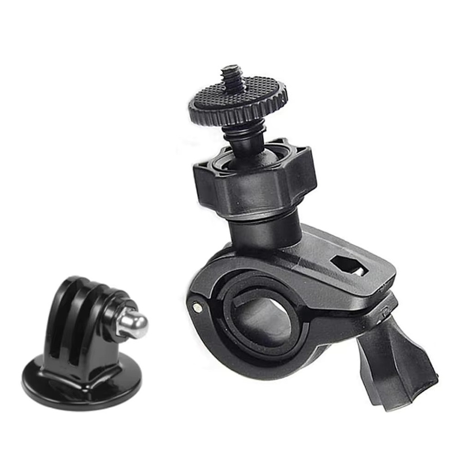 360 Grad drehbare Fahrradlenker Halterung für GoPro und Action Cameras in Schwarz - Bild 2