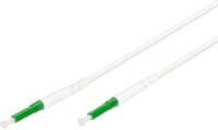 Digitus FTTH Dropkabel Glasfaser LWL Anschlusskabel SM 1F LC/APC auf LC/APC, Weiß/Grün, 50 m - Bild 1
