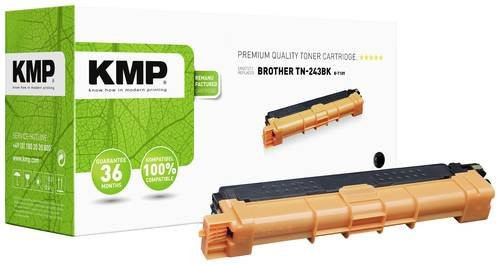 KMP Tonerpatrone kompatibel mit Brother TN243BK in Schwarz für Laserdrucker mit einer Reichweite von 1000 Seiten - Bild 1