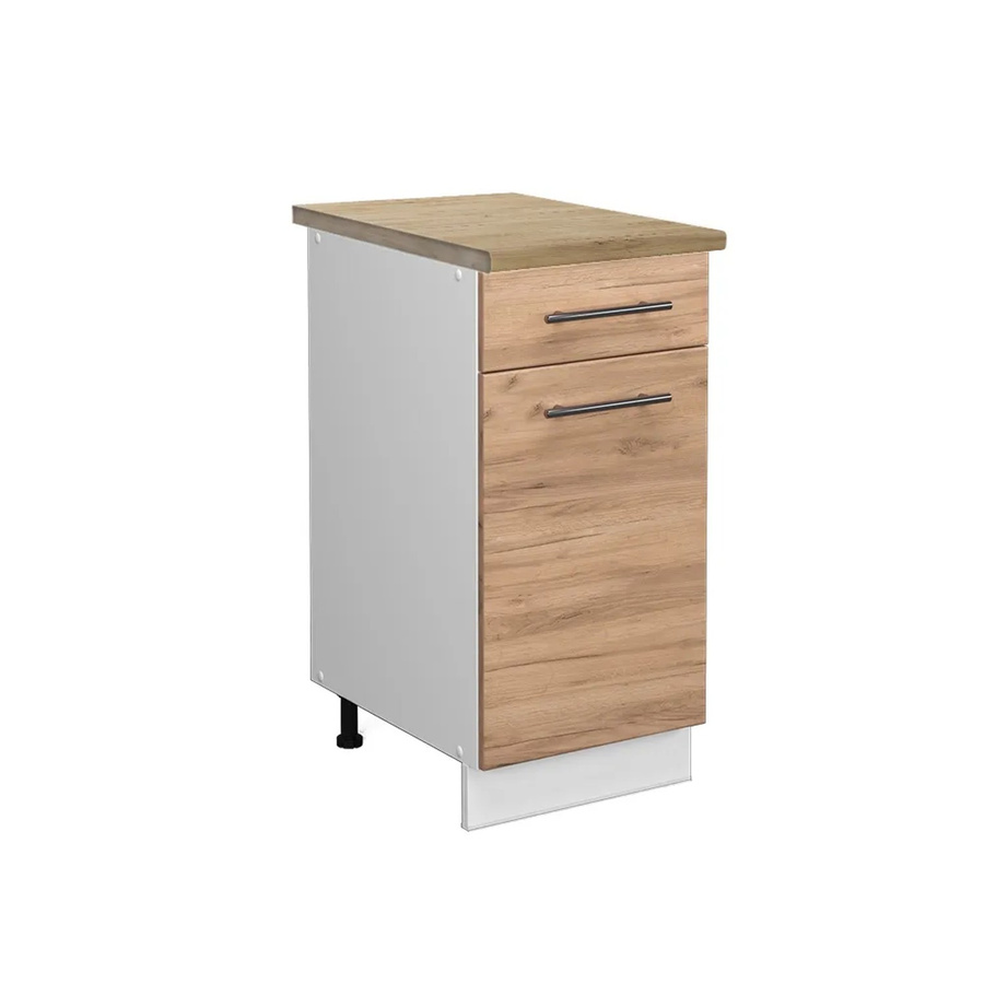 Vicco Küchenunterschrank Fame-Line Goldkraft Eiche/Weiß, B/T/H: 40 x 60 x 82 cm - Bild 2