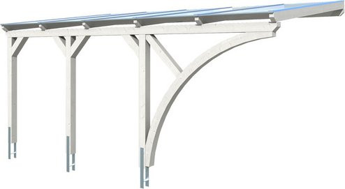 Skan Holz Carport Eifel Weiß B: 300 cm, T: 541 cm, H: 262 cm - Bild 3
