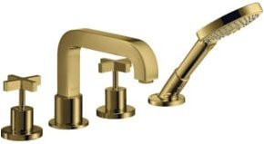 Hansgrohe Axor Citterio Fertigmontageset für die Badewanne in Gold poliert - Bild 1