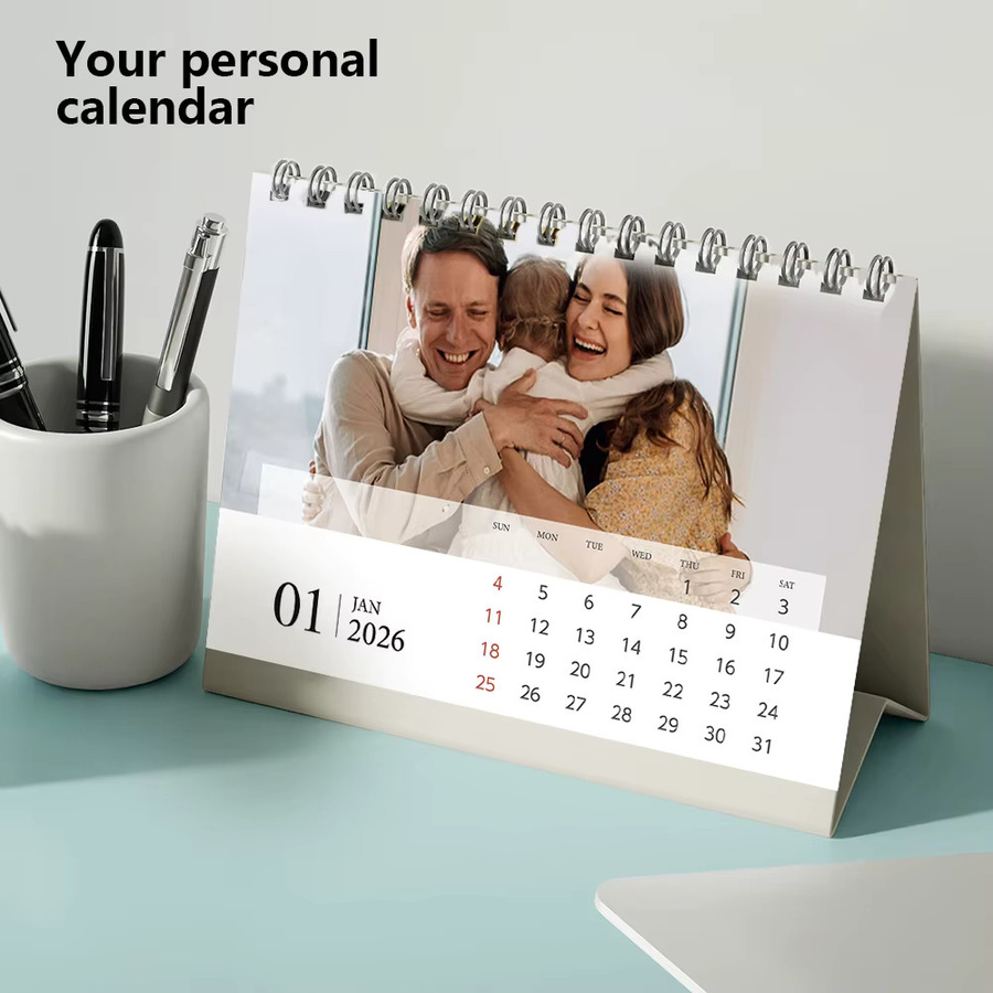 Personalisierter Tischkalender 2026 mit eigenen Fotos zur Gestaltung als individuelles Geschenk - Bild 3