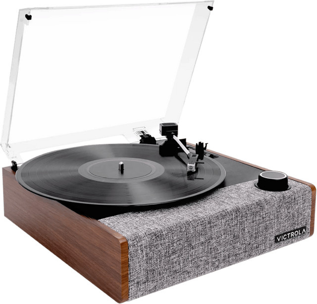 Victrola Eastwood II Bluetooth Plattenspieler in Braun - Bild 1