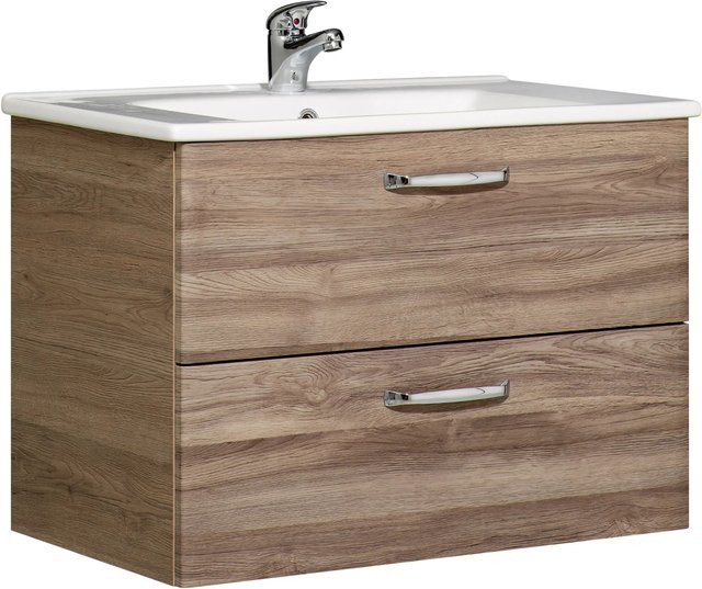 Pelipal Waschtischunterschrank Quickset 922 Sanremo in Eiche Braun, Breite: 72 cm, Höhe: 51 cm, Tiefe: 44 cm - Bild 1