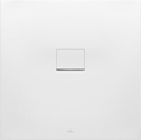 Villeroy & Boch Duschwanne Squaro Infinity aus Mineralguss, Farbe: Weiß, B/T/H: 100 x 100 x 4 cm, einbaubar - Bild 1