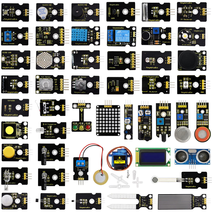 Keyestudio 37/48 In-1 Sensormodul-Kit in Multicolour für Arduino als STEM Starter-Set mit Tutorial - Bild 2