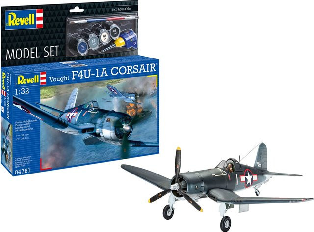 Revell Vought F4U-1A Corsair, Modellset, 1:32, Grau, Kunststoff - Bild 1
