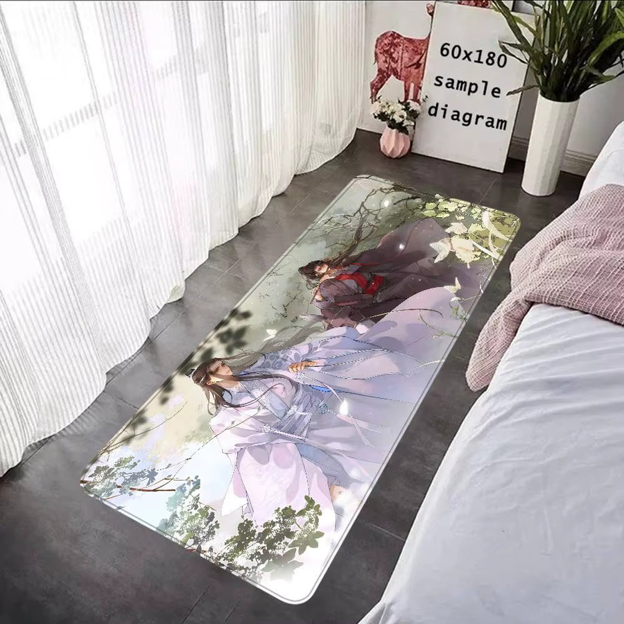 Potdemiel Mo Dao Zu Shi Badezimmermatte mit Anime-Motiv, rutschfest und wasserabsorbierend, rechteckig, Mehrfarbig, B x T: 60 x 40 cm - Bild 3