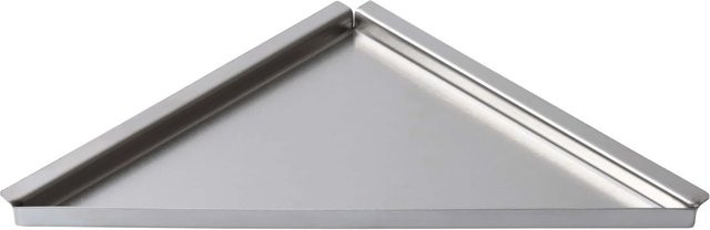 Dalsys Duschablage aus Edelstahl in Silber ohne Bohren, B/T: 20,5 x 20,5 cm - Bild 1