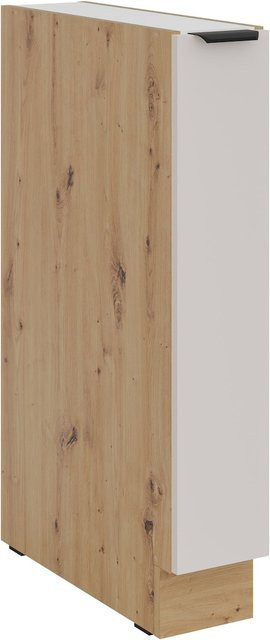 Küchen Unterschrank Schrankauszug SOLANO Kaschmir beige Breite: 15 cm - Bild 1