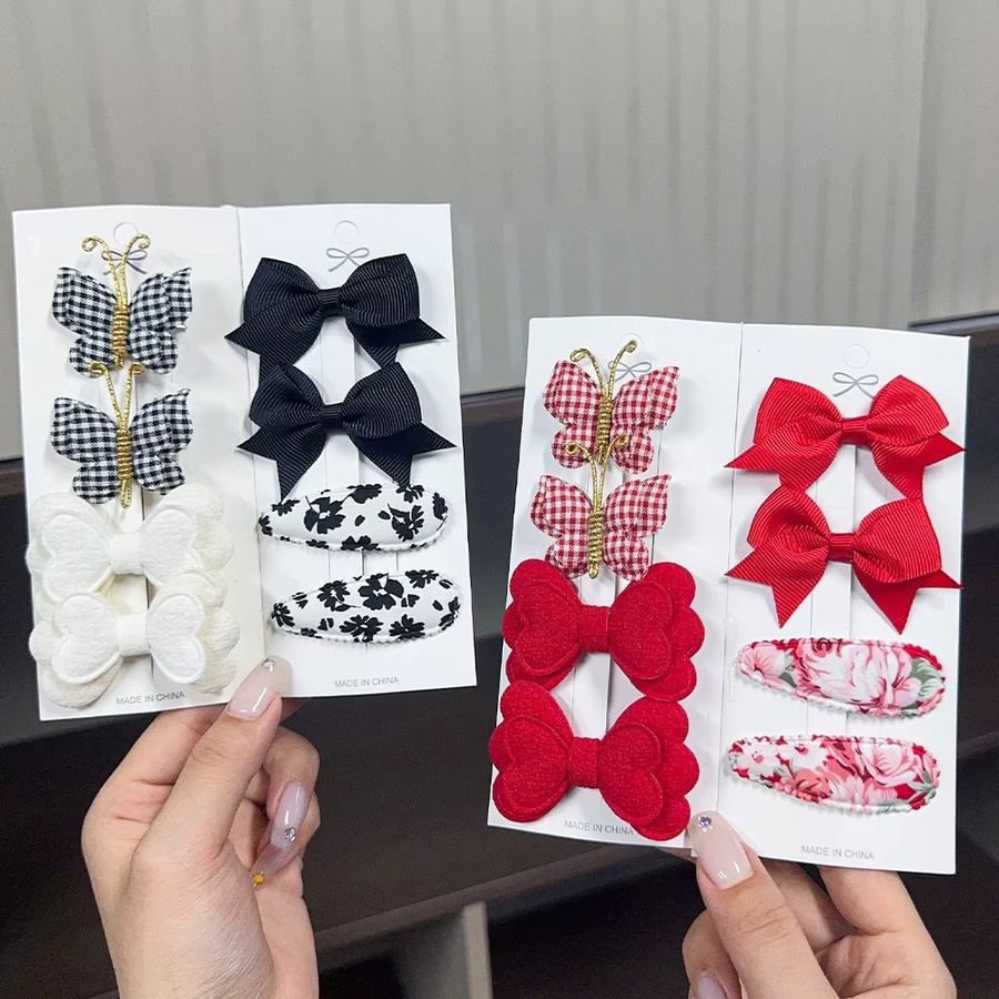 Cute Bows Haarschleifen und Haarspangen Set, 6 Stile, für Kinder - Bild 1