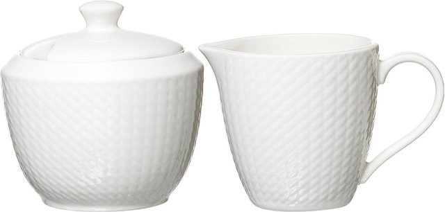 Ritzenhoff & Breker Milch- und Zucker-Set Saphir aus Porzellan in Weiß, 2er Set - Bild 1