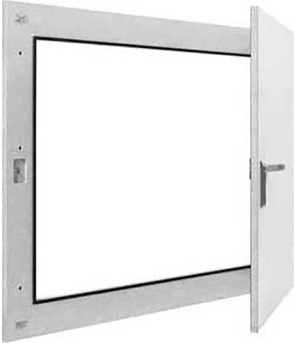 Hager FB53WLN Wandmontierte Tür in Weiß, B: 104,5 cm, H: 104,5 cm - Bild 1